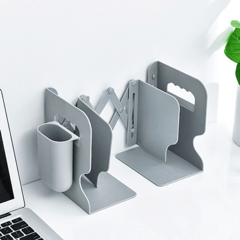 Estante Organizador Soporte Libros Ajustable Con Portalápice image number 9.0