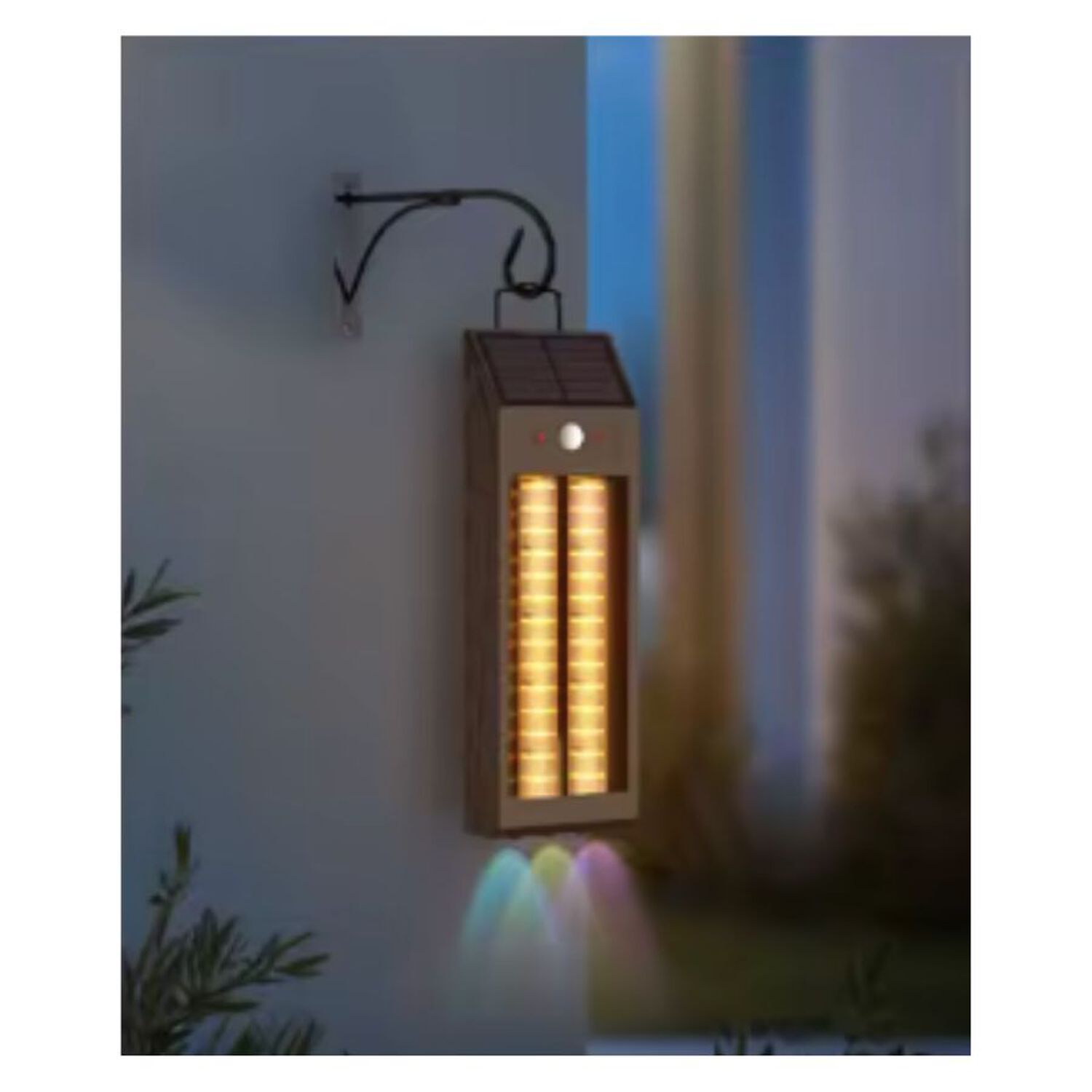 L&aacute;mpara Doble De Pared Solar Led Para Colgar En Exteriores image number 4.0