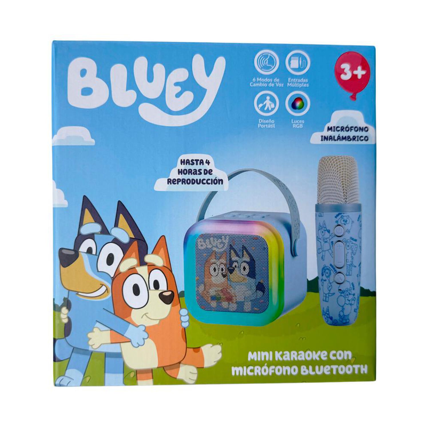 Parlante Karaoke Infantil Con Micr&oacute;fono Vais Bluey Ls-3420-by image number 2.0