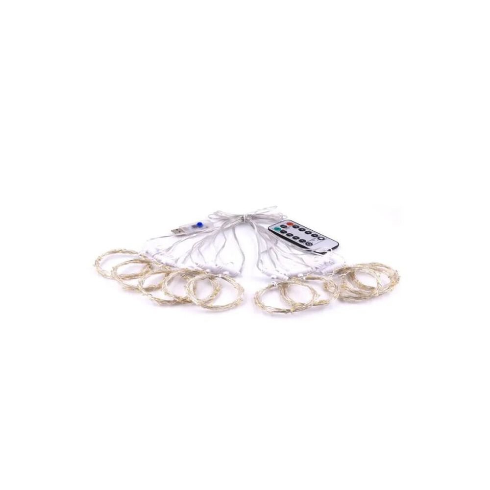 Cortina De Luz Led Alambre De Cobre 3x3 Metros Multicolores image number 0.0