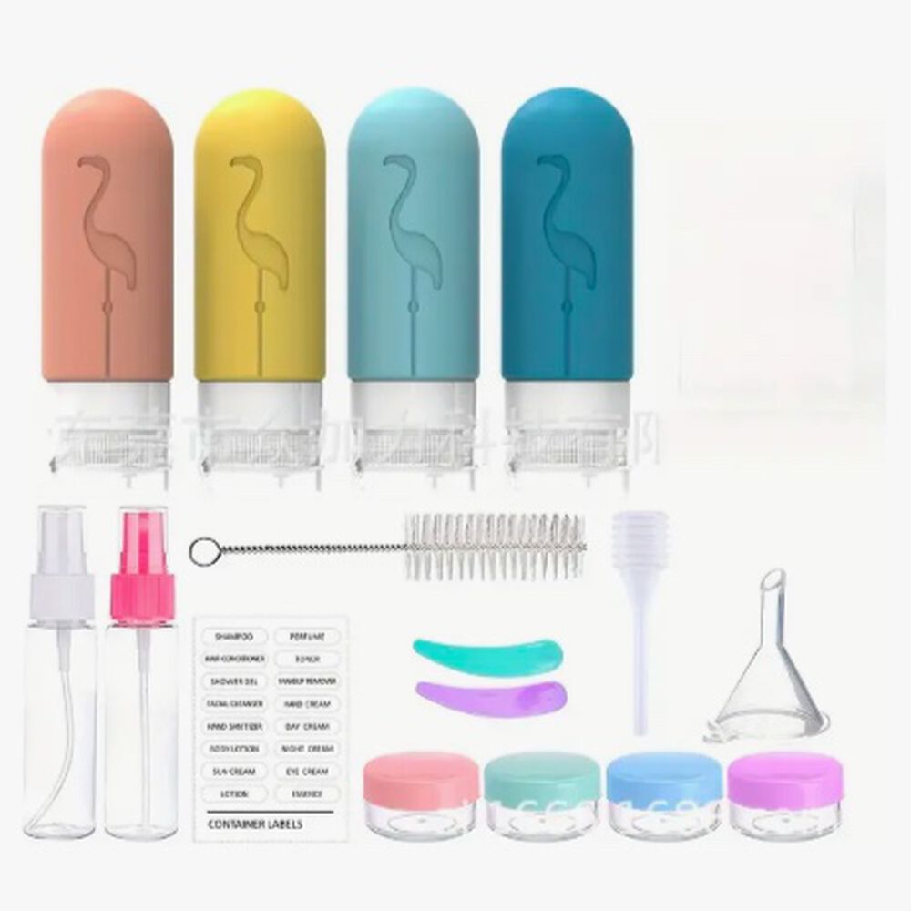 Set De Viaje Botellas Pl&aacute;sticas Dispensadoras 17 Pcs image number 1.0
