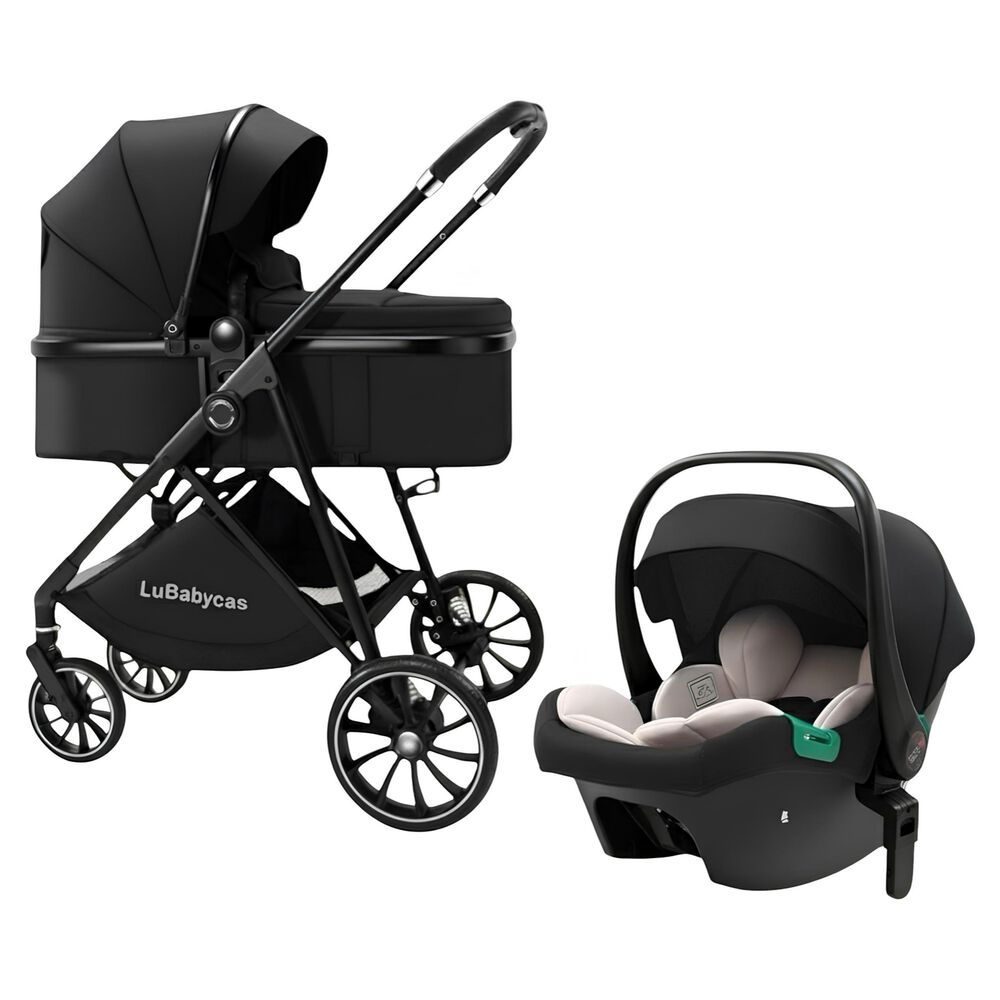 Coche Travel System Toldo 360&deg;gese Baby Negro Lubabycas image number 0.0