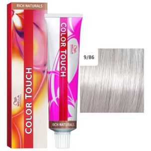 Tinte Para Cabello Wella Color Touch 9/86 Rubio Extra Claro Perla Violeta 60ml