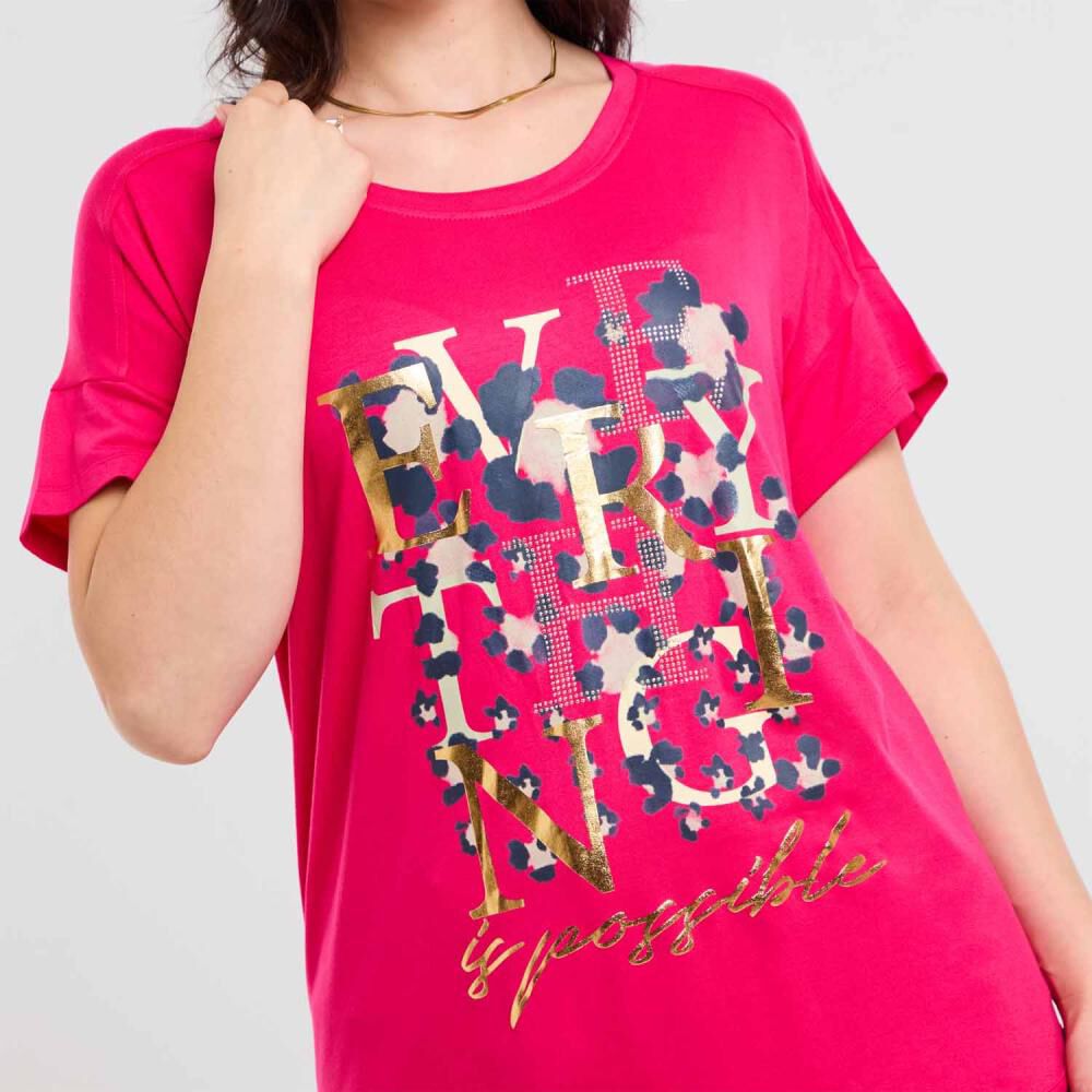 Polera Lisa Manga Corta Cuello Redondo Mujer Sexy Large image number 4.0
