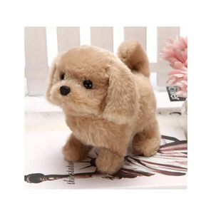Juguete Peluche Perro Cachorro Interactivo Cafe Claro Infantil