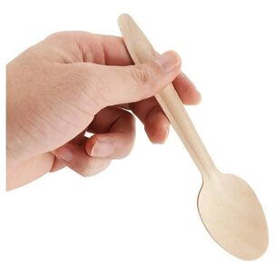 300 Cucharas Cubiertos De Madera Desechables Ecológico