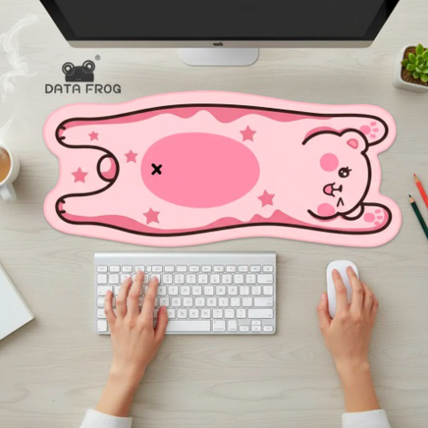 Alfombrilla Mouse Pad Rosa image number 4.0