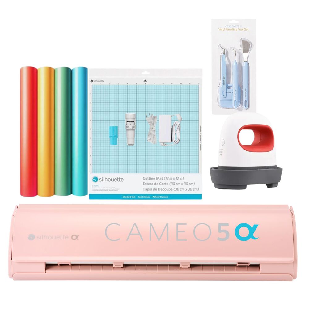 Nuevo Kit Inicio Silhouette Cameo 5 Alpha Pink + Plancha Mini image number 0.0