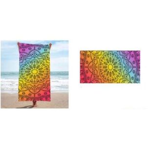 Toalla De Playa Absorbente Para Piscina Camping Playa 70cm X 140cm