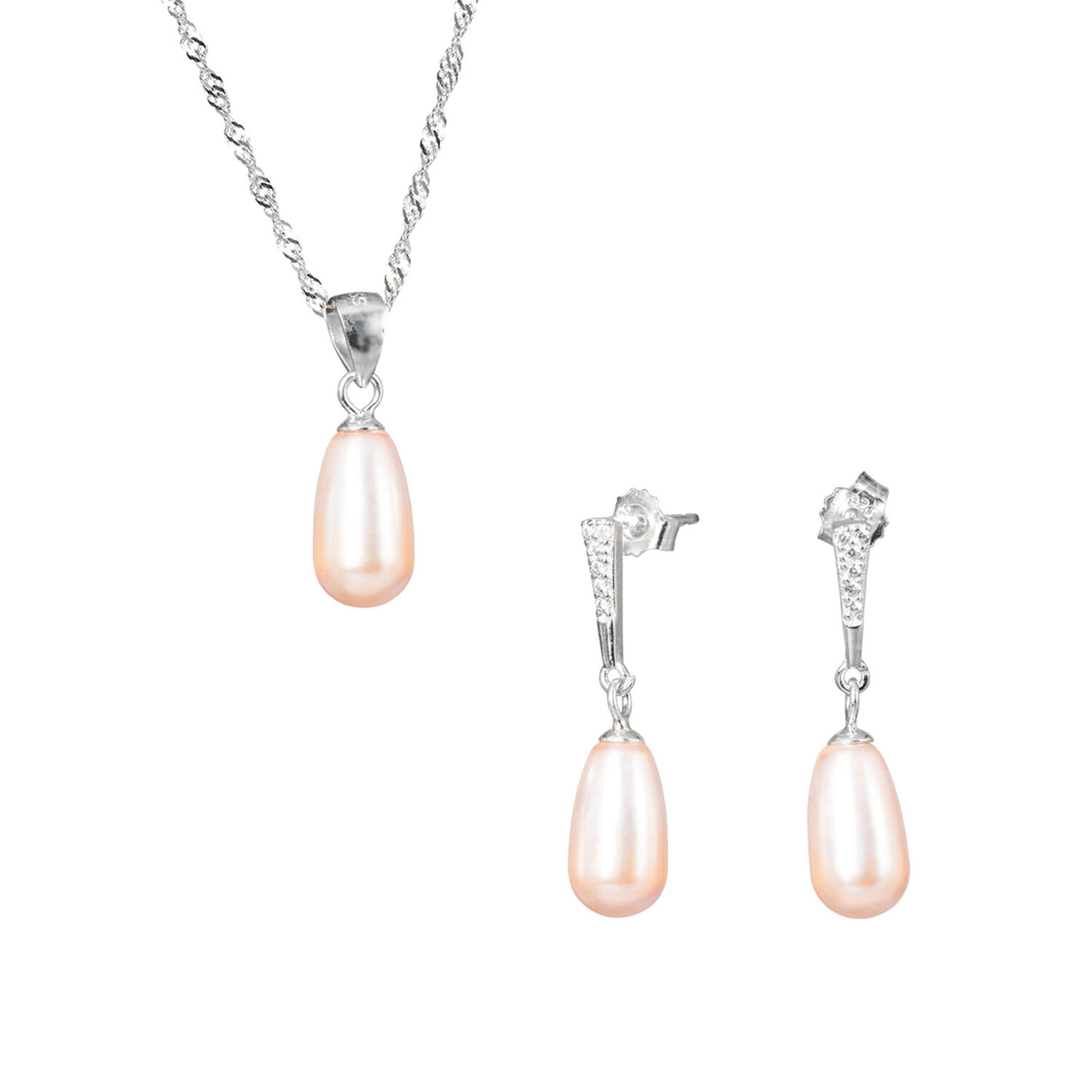 Conjunto Marsella Perlas Organicas Peach image number 0.0
