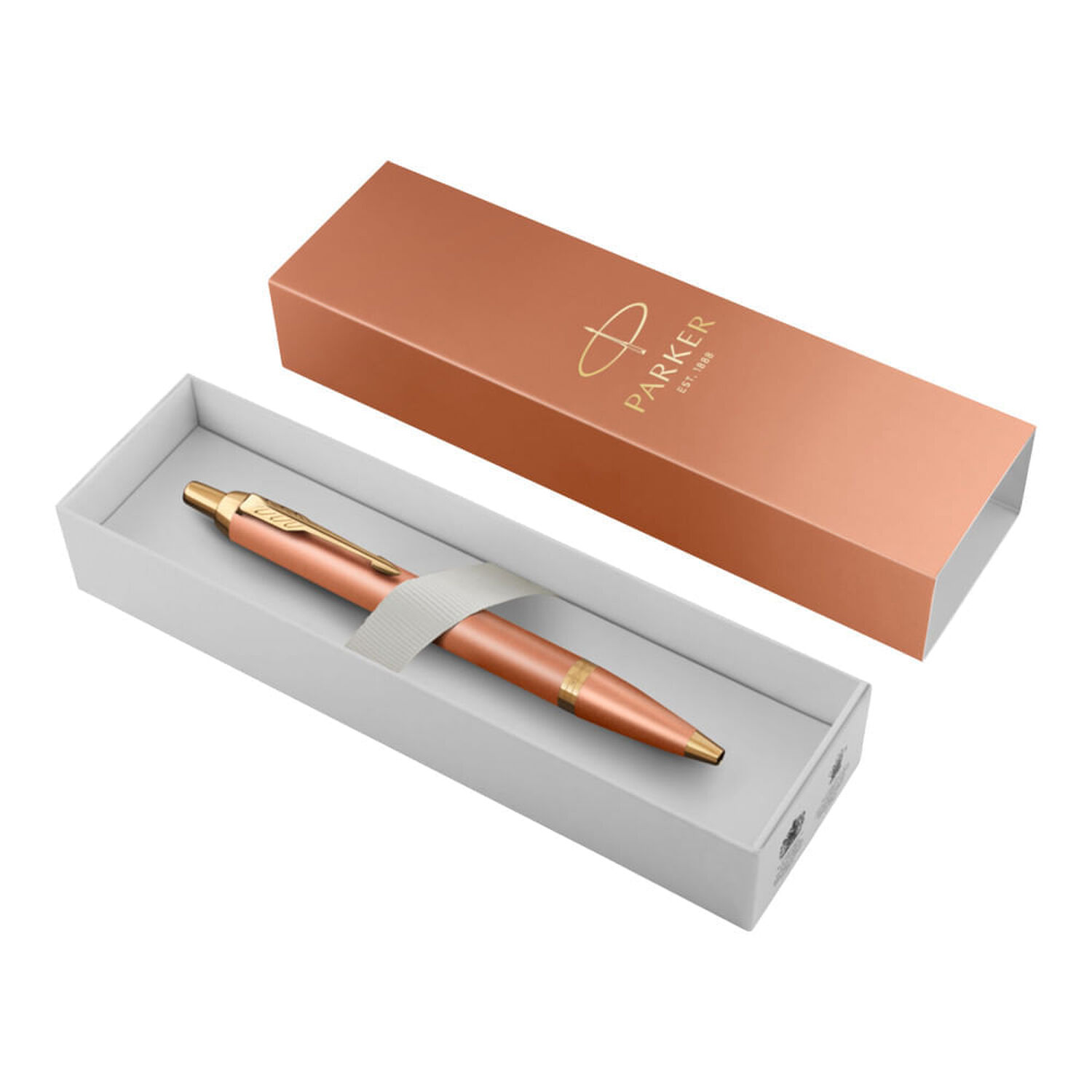 Parker Im Writing Rituals Bol&iacute;grafo Punta Media Acabado Naranja Degradado Y Adornos Dorados image number 3.0