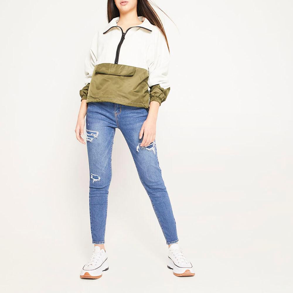 Cortaviento Regular Fit Cuello Alto Mujer Freedom en Oferta | Hites.com