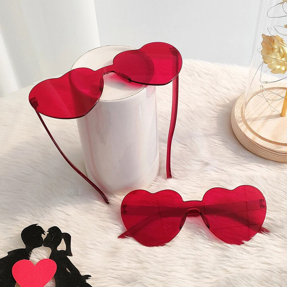 Pack 2 Lentes Forma Corazón Romántico Amor Aniversario image number 1.0