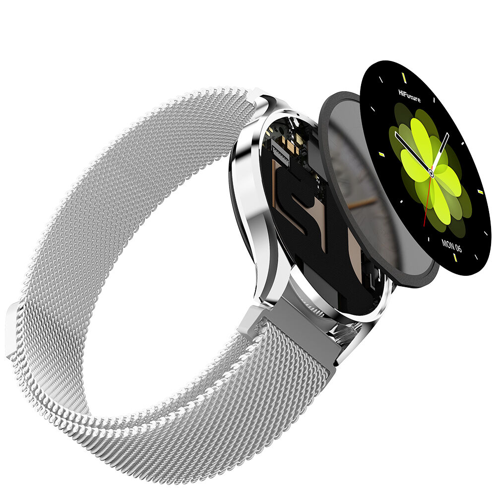 Smartwatch Aura 2 Met&aacute;lico Silver Waterproof 33 Mm Amoled image number 2.0