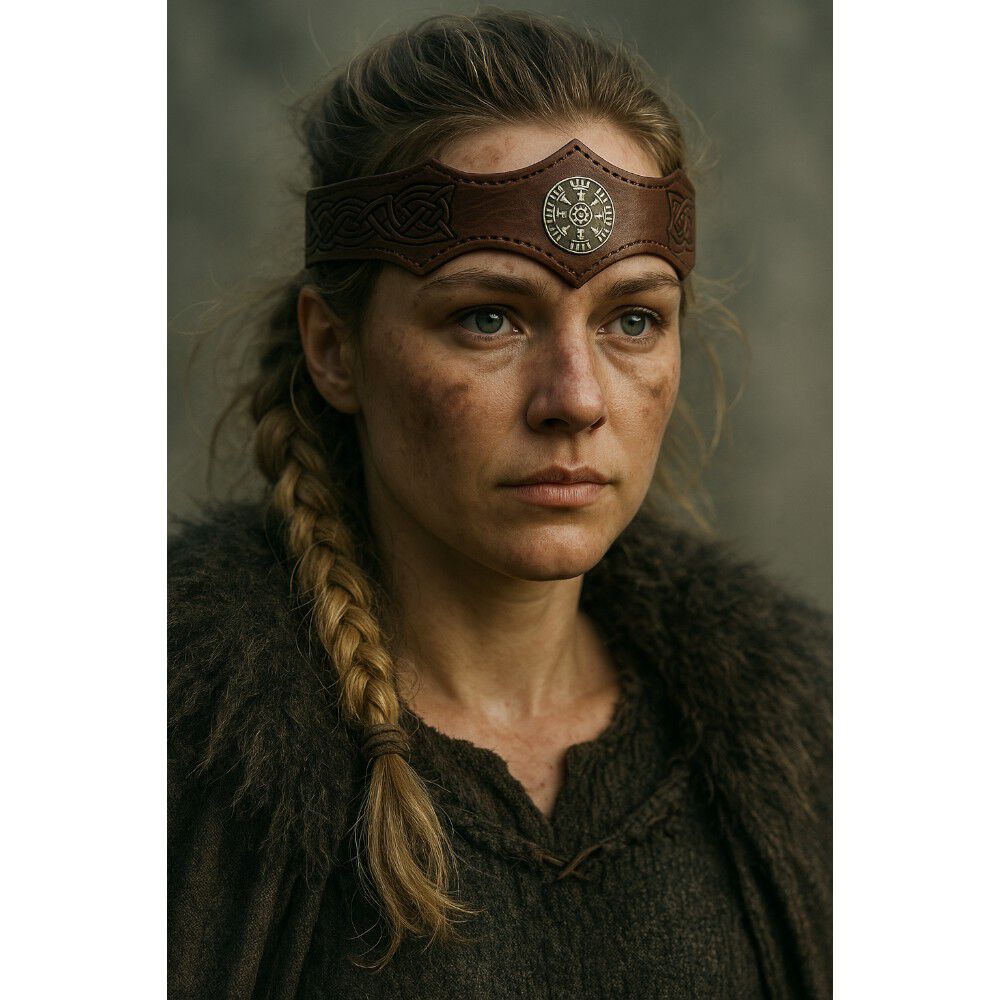 Tiara Vikinga Medieval Celtas En Relieve Ajustable image number 3.0