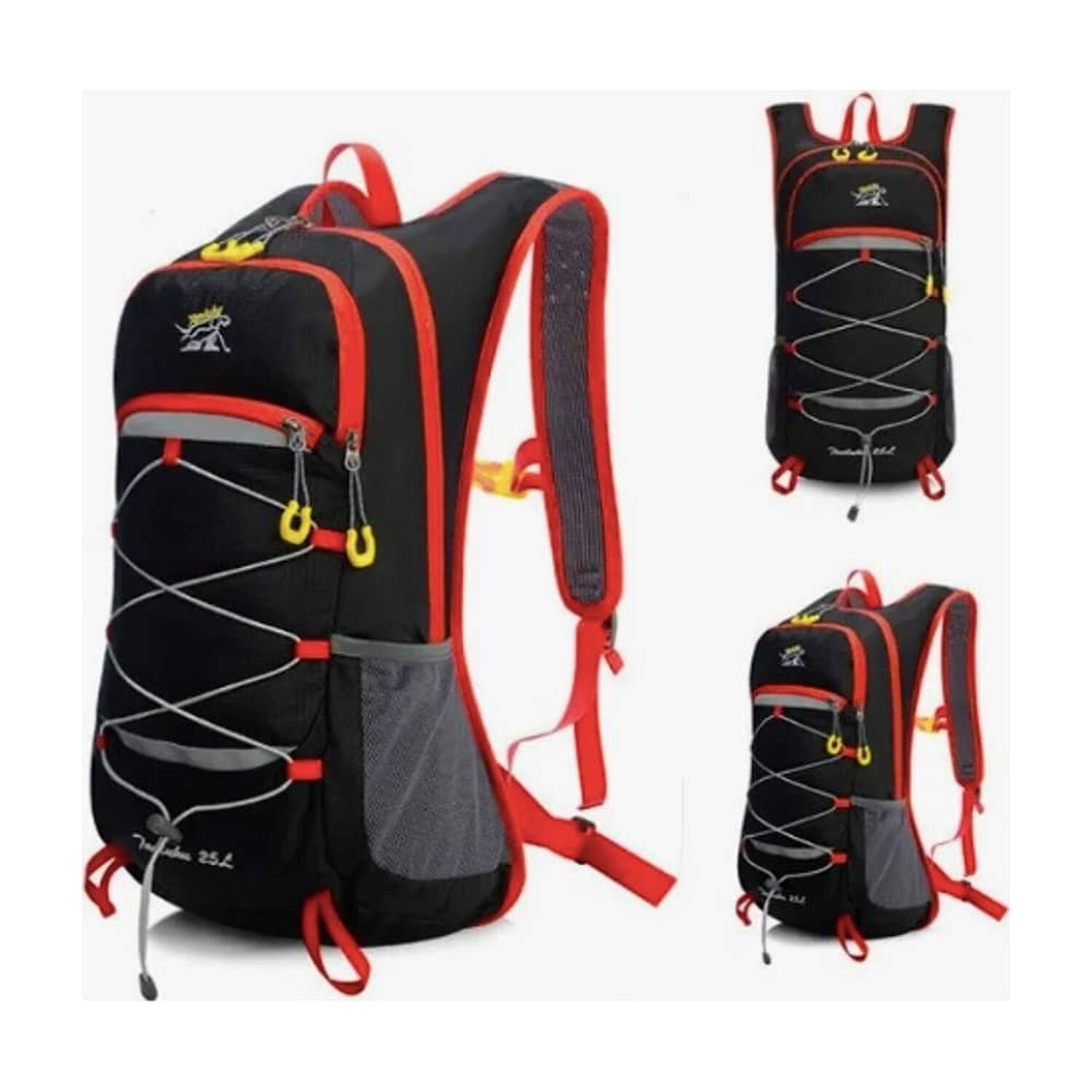 Mochila Hidrataci&oacute;n Outdoor Trekking Running + Bolsa De Agua Negro image number 0.0