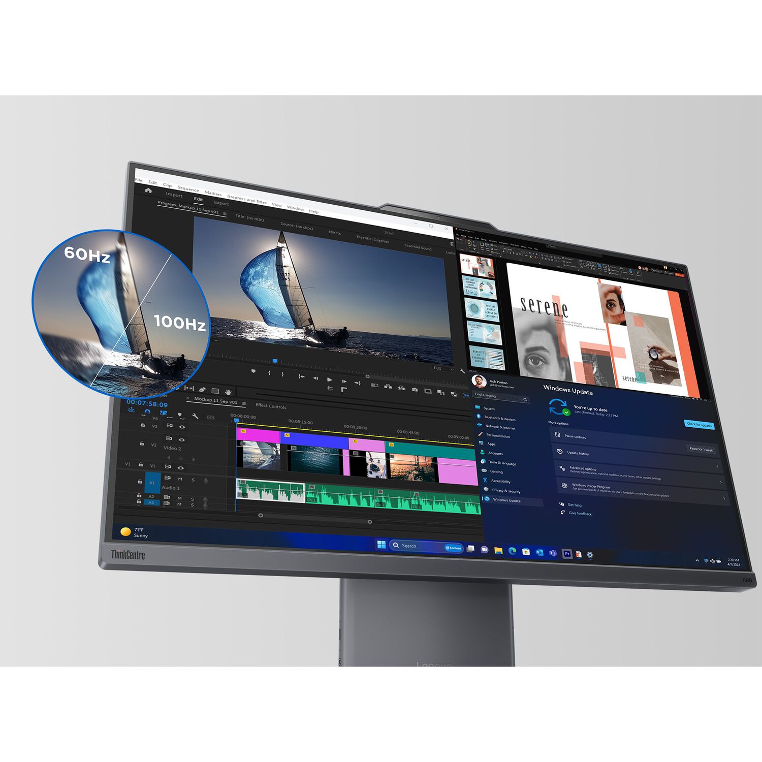 Aio Thinkcentre Neo 50a 5ta Gen Intel Core I7 16gb Ram 512gb Ssd 27'' W11 Pro image number 5.0
