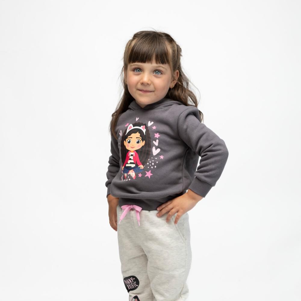 Poleron Cerrado Gorro Bebe Ni&ntilde;a Friends Gabby Doll House image number 1.0