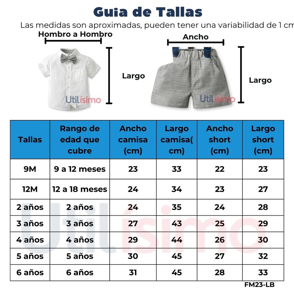 Conjunto De Vestir Con Corbat&iacute;n Y Pantal&oacute;n Corto De 9 Meses A 6 A&ntilde;os image number 2.0