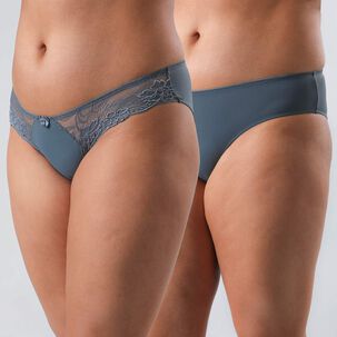 Pack 2x Bikini Con Encaje Mujer Flores 10756-203