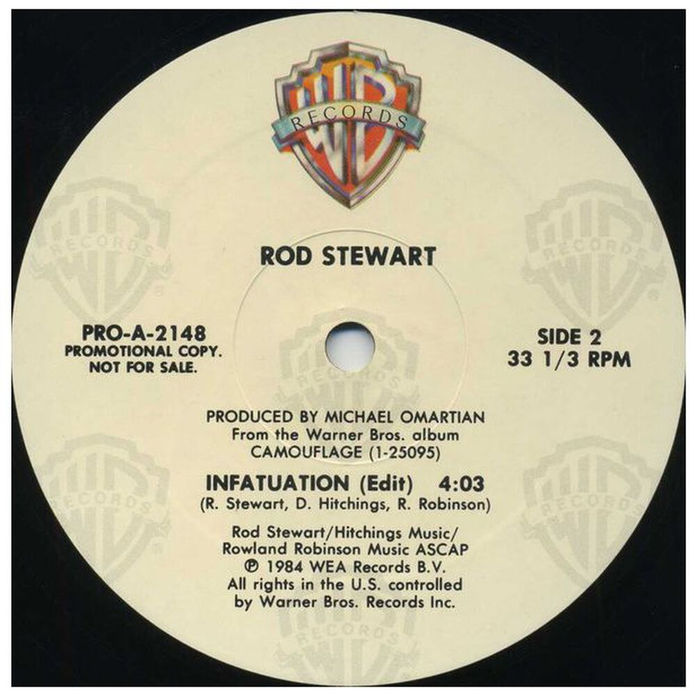 Rod Stewart - Infatuation (promo) | 12" Maxi Single Usado image number 2.0