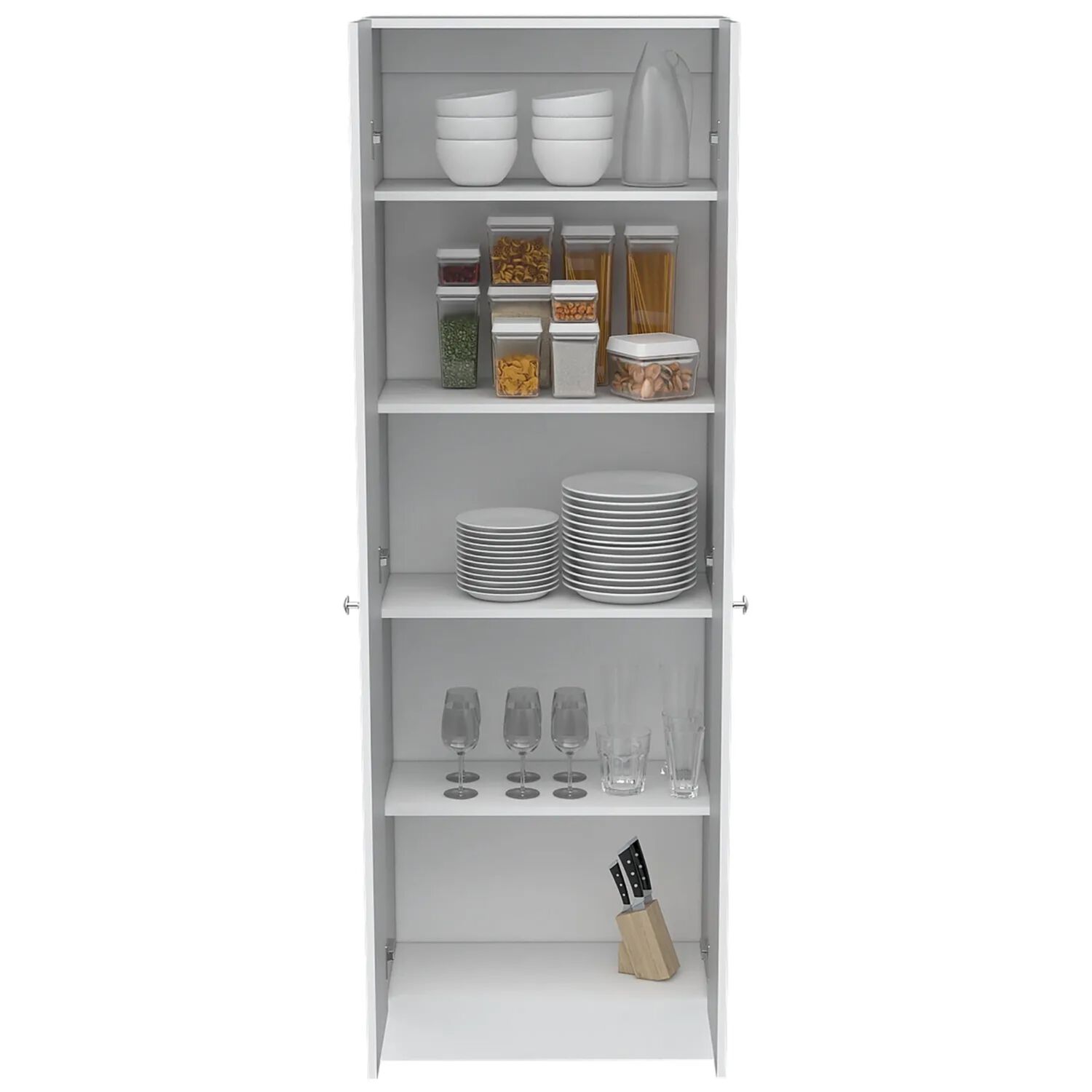 Estante Organizador Wc 2 Puertas Fm-010b - Blanco image number 2.0