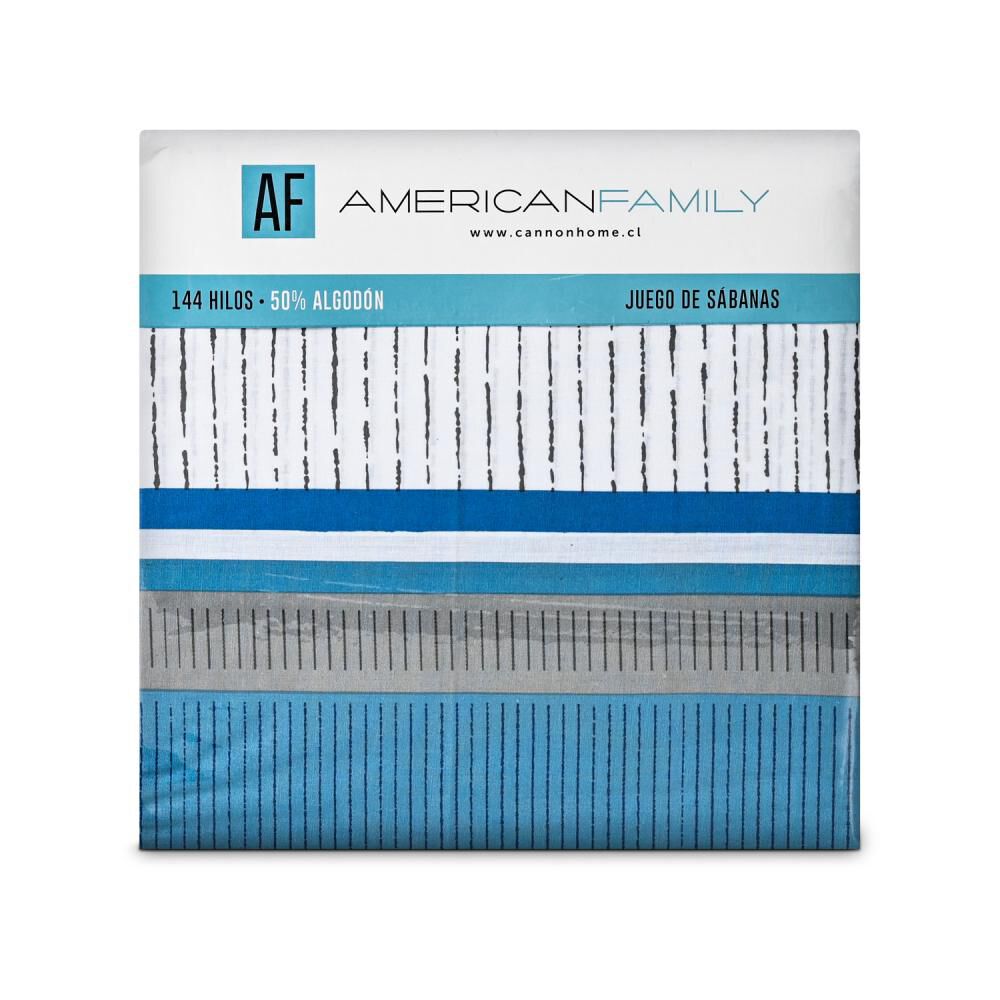 Juego De Sábanas American Family Duma / 2 Plazas / 144 Hilos image number 3.0