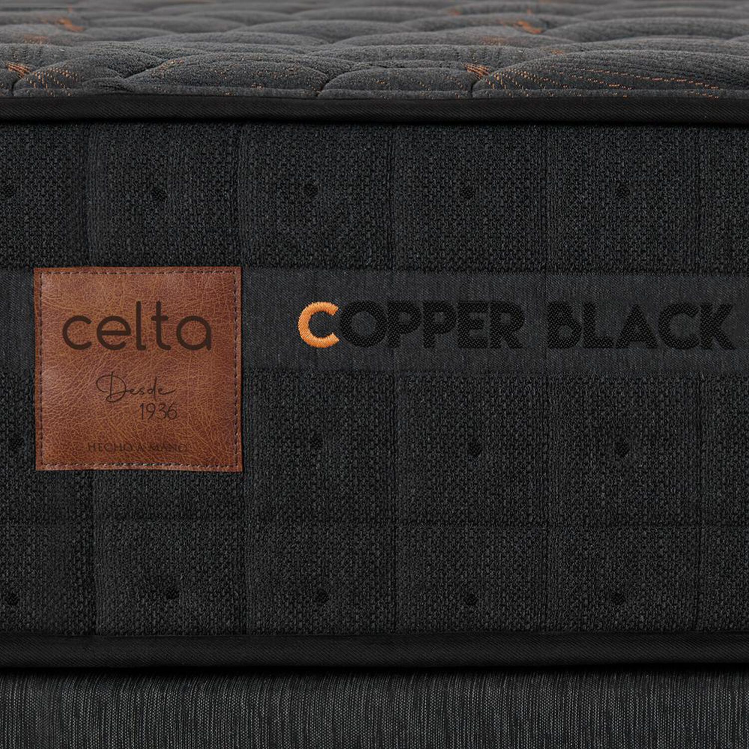 Cama Europea Celta Copper Black / Super King / Base Dividida + Set De Maderas image number 4.0