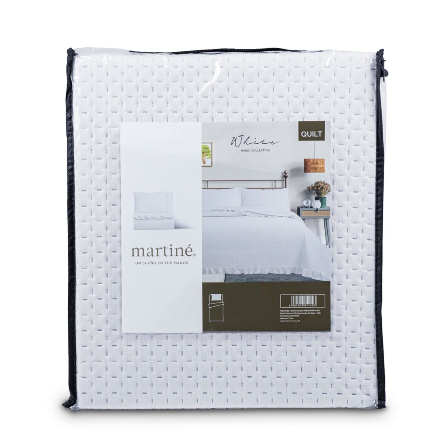 Cubrecama Quilt Reversible King 250 X 240 Cm Blanco- Magic Collection Martin&eacute; image number 2.0