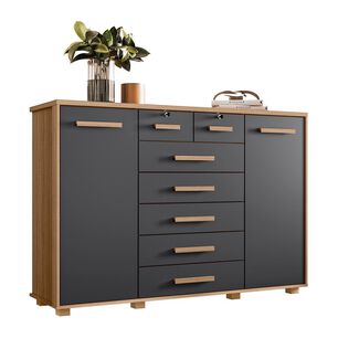 C&oacute;moda Vekka Home Comoda Fontana / 2 Puertas / 7 Cajones