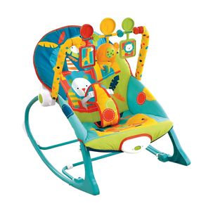 Silla Mecedora Interactiva Con Sonidos Azul Infantil