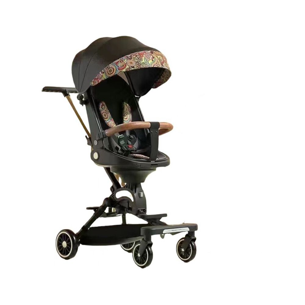 Coche De Paseo 360&deg; 3 En 1 Reclinable Lubabycas Negro image number 7.0