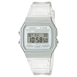 Reloj Digital Casio Mujer Silver F-91ws-7df