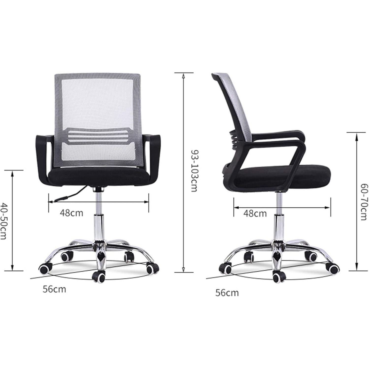 Silla De Oficina Ergon&oacute;mica Santiago Con Altura Ajustable Y Soporte Lumbar image number 7.0