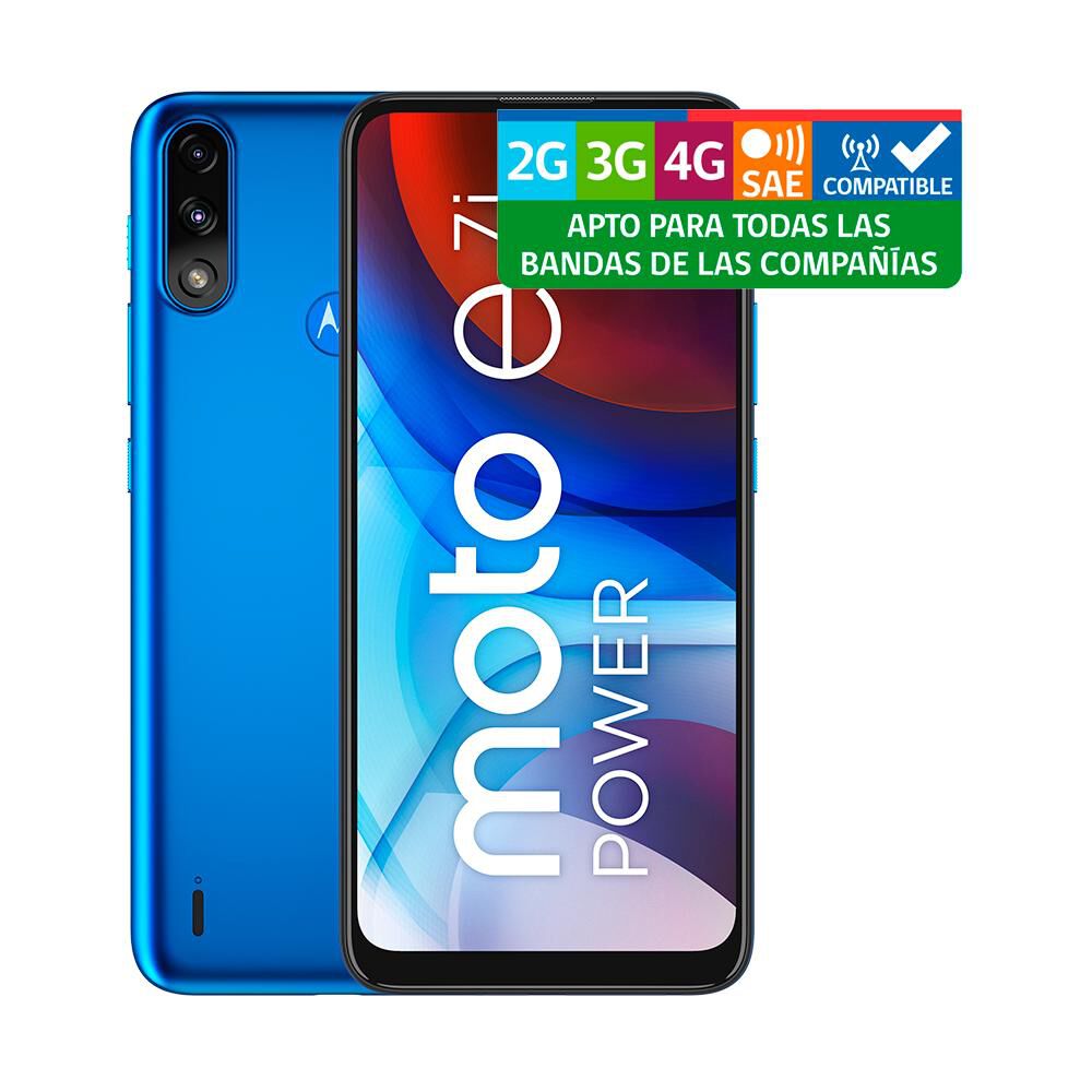 Smartphone Motorola Moto E7i Power Azul / 32 Gb / Entel en Oferta |  Hites.com