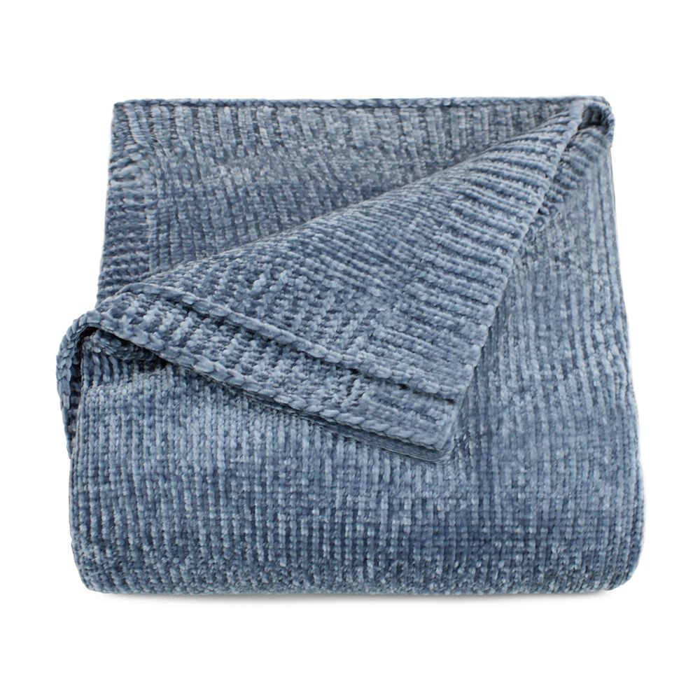 Manta De Cama Nautica Home Shiny Suavidad De Lujo 127x152cm Azul image number 2.0