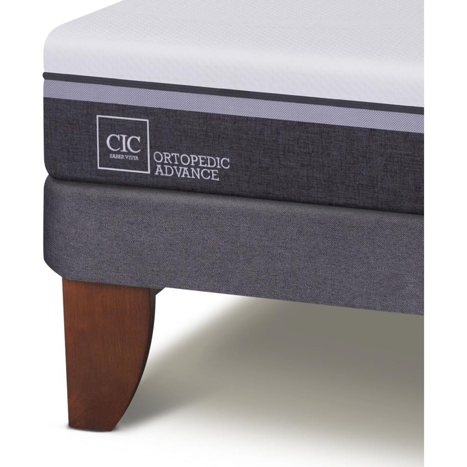 Cama Europea Cic Ortopedic Advance / 2 Plazas / Base Dividida + Respaldo image number 4.0