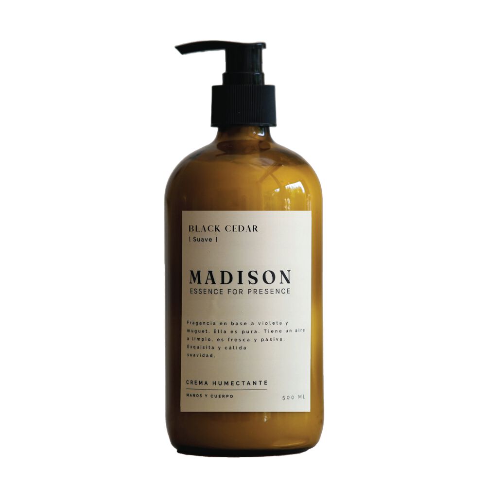 Crema Humectante 500 Ml Black Cedar Ámbar Madison image number 0.0