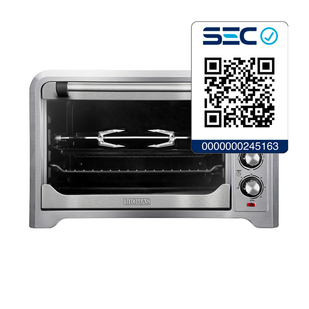 Horno Eléctrico Thomas TH-38N 35 Litros 1800 W Negro | Abcdin.cl