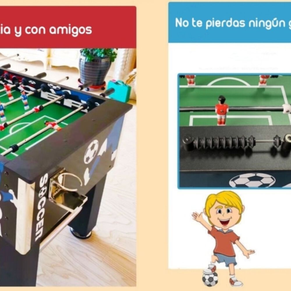 Taca Taca De Fútbol Madera 140*76cm Premium By Lubabycas image number 6.0