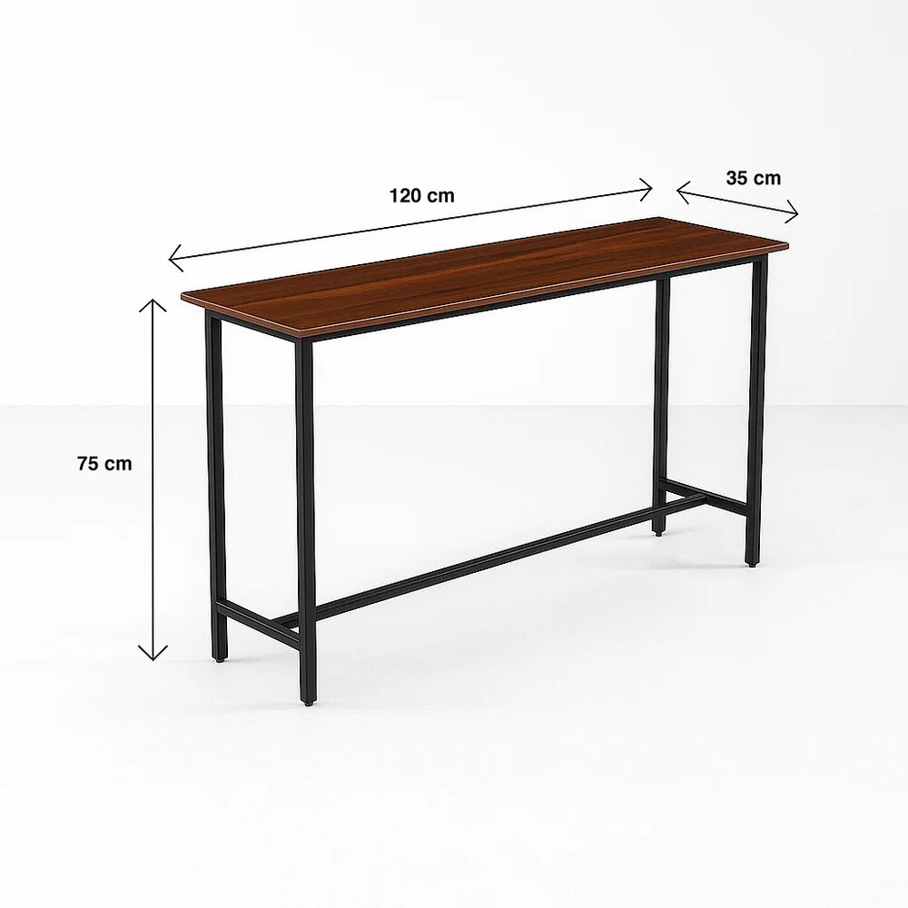 Mesa De Arrimo O Bar Alta Rustik - Madera Oscura Walnut image number 3.0