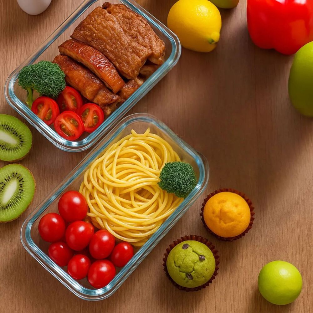 Set 10 Contenedores Hermeticos Tapers Allegra De Vidrio image number 4.0