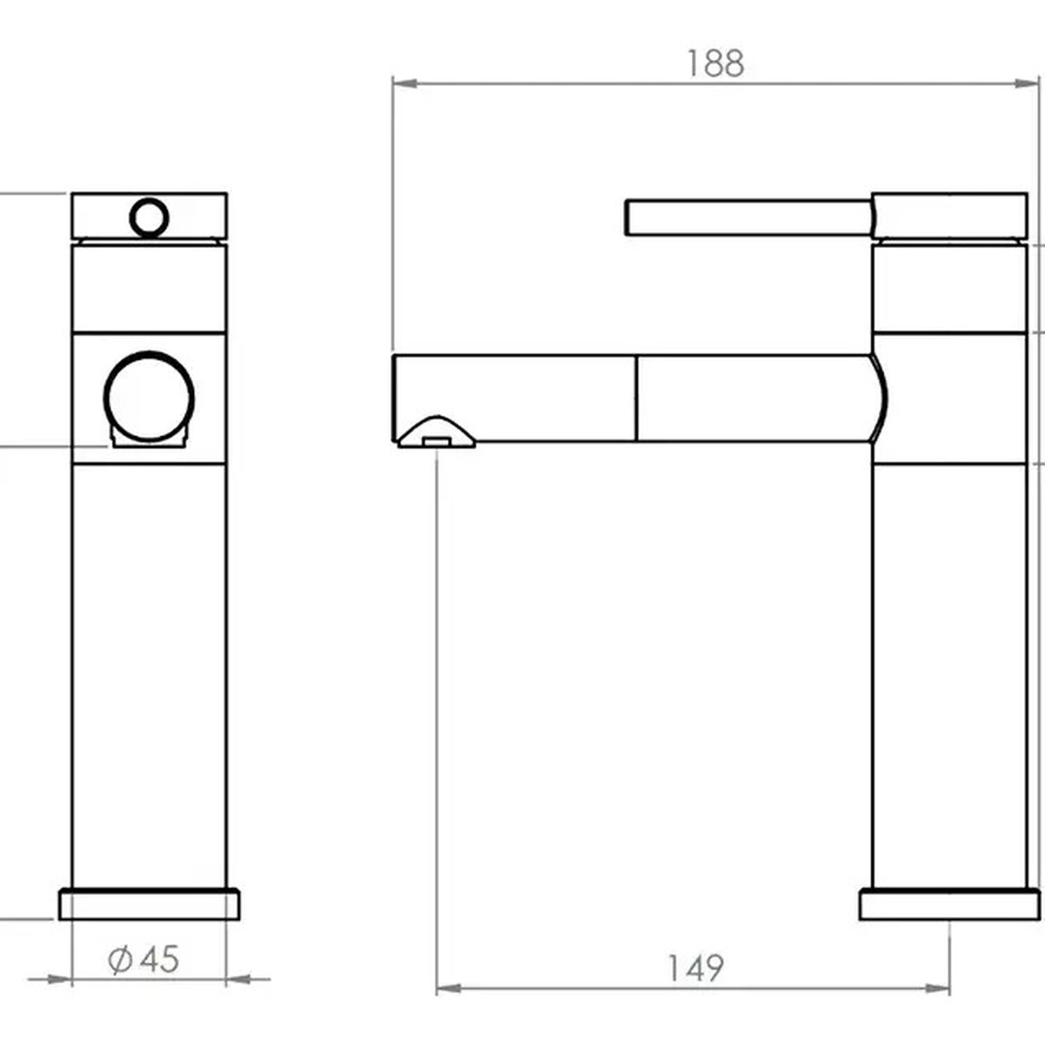 Monomando Llave Grifo Lavamanos Modelo Brienza Marca Stretto image number 7.0