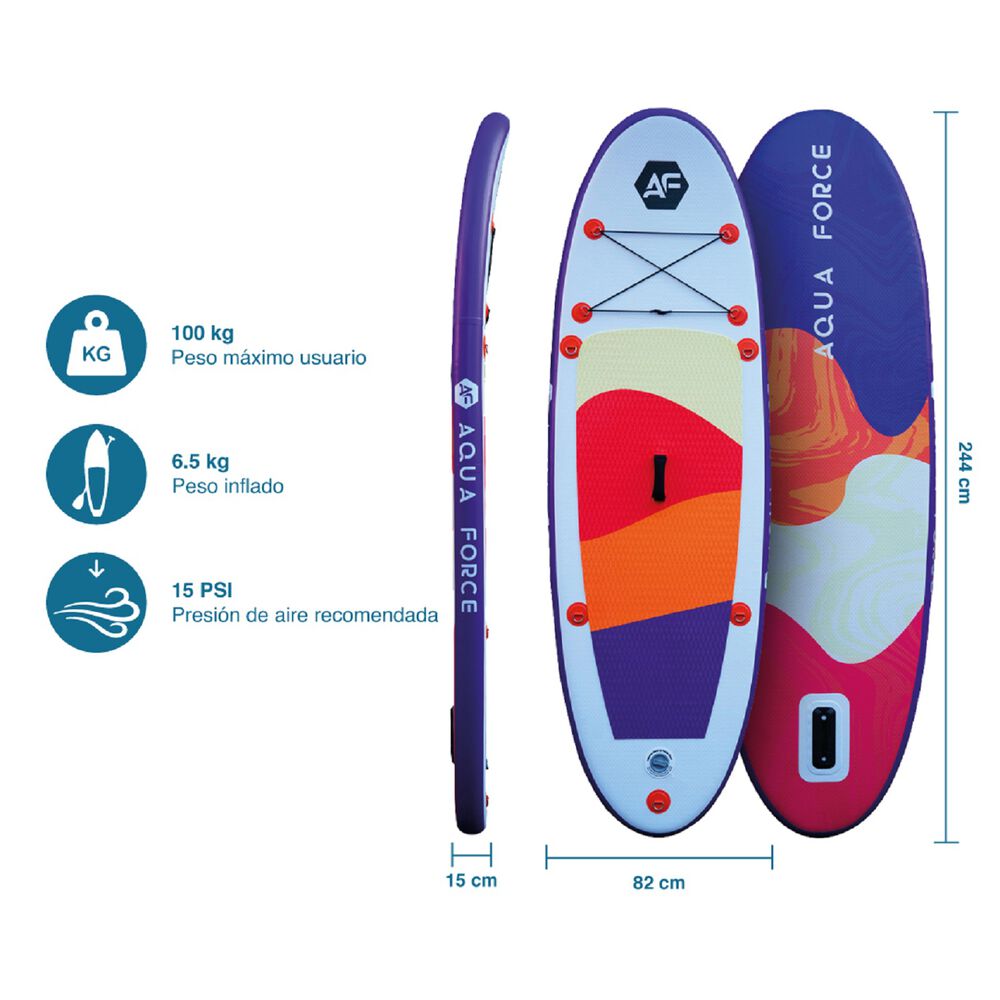 Stand Up Paddle 8'0'' Sunrise Doble Capa image number 2.0