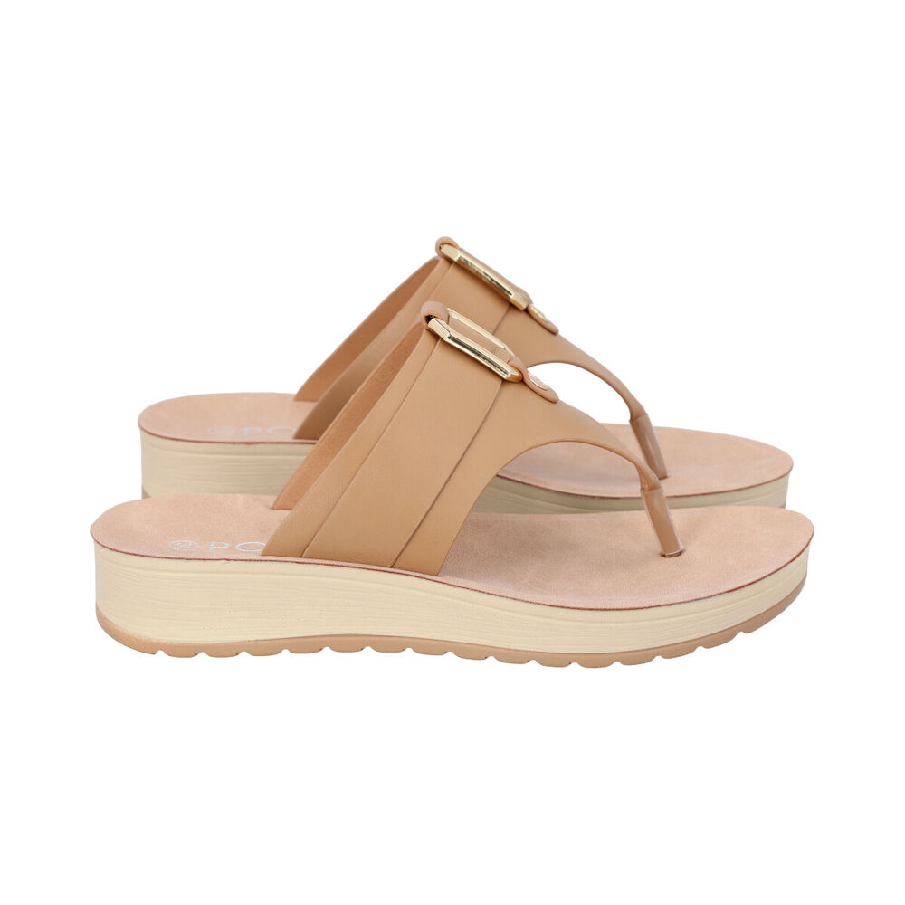 Sandalia Mujer Camel Sole Police image number 2.0