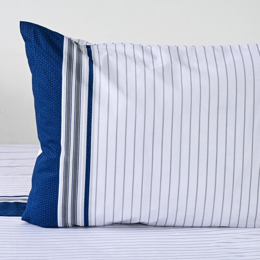 Juego De S&aacute;banas American Family Marino Piedra / 1.5 Plazas / 144 Hilos image number 1.0