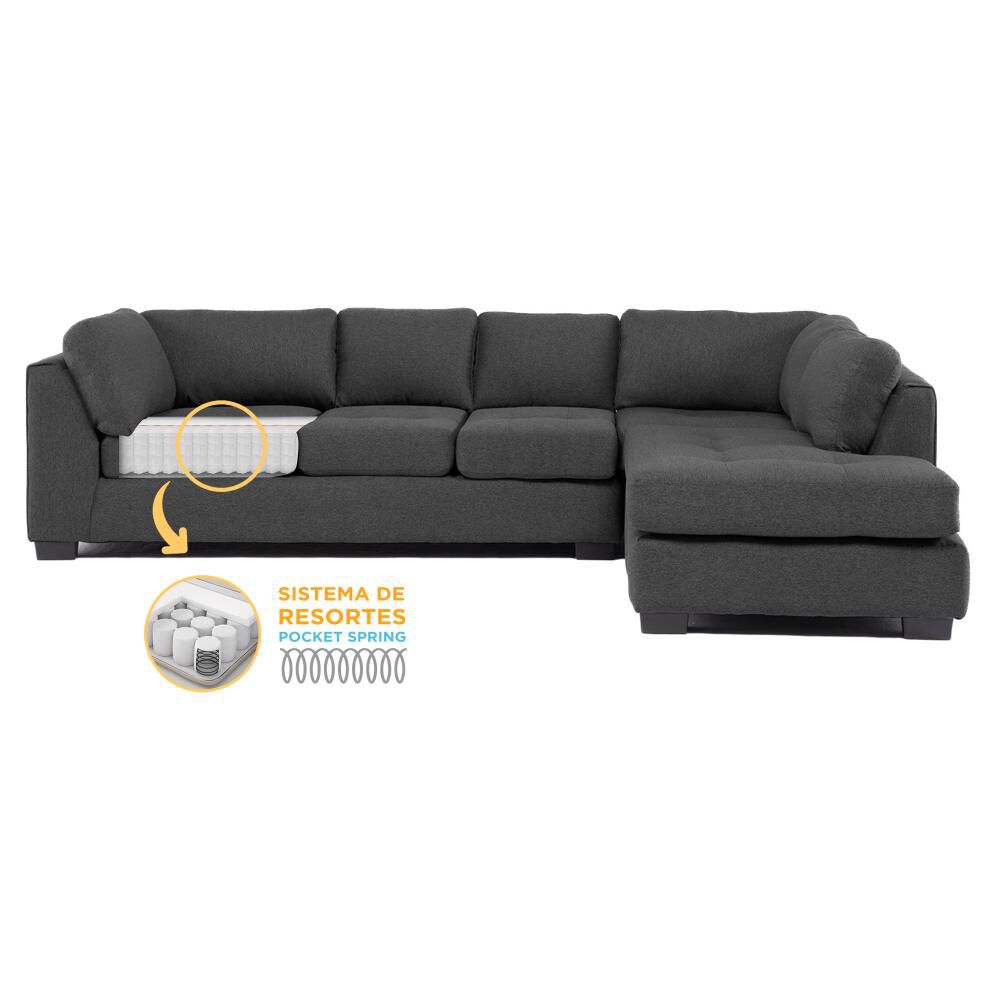Sofá Seccional Living Factory Londres Derecho / 7 Cuerpos image number 2.0