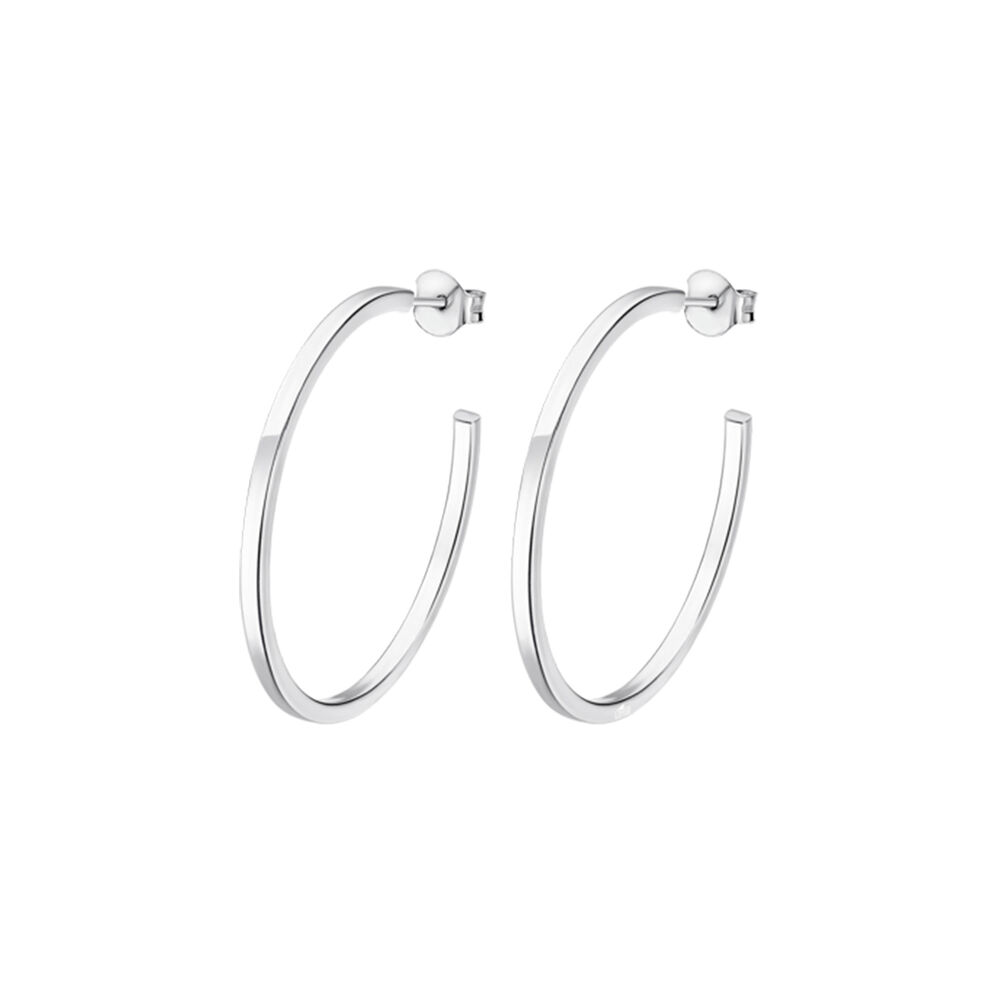 Aros Lp3203-4/3 Lotus Silver Mujer Hoops image number 0.0
