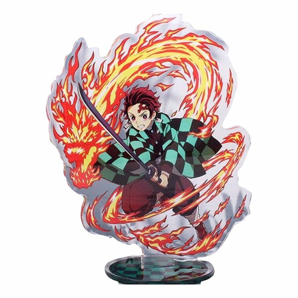 Figura Acrilica Anime Tanjiro Kamado Fuego Kimetsu No Yaiba image number 0.0