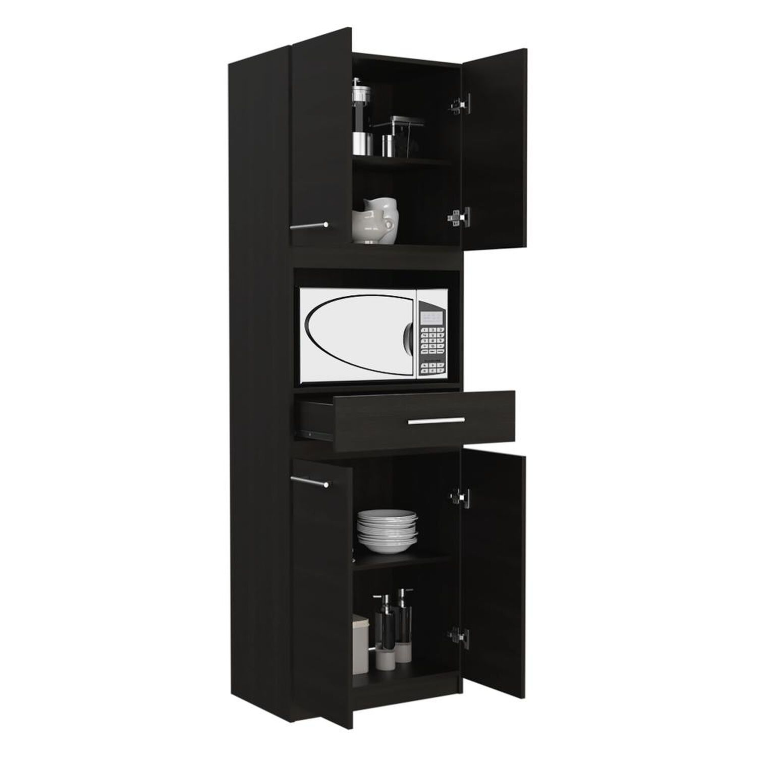 Mueble Microondas Tuhome Manchester / 4 Puertas / 1 Caj&oacute;n image number 4.0
